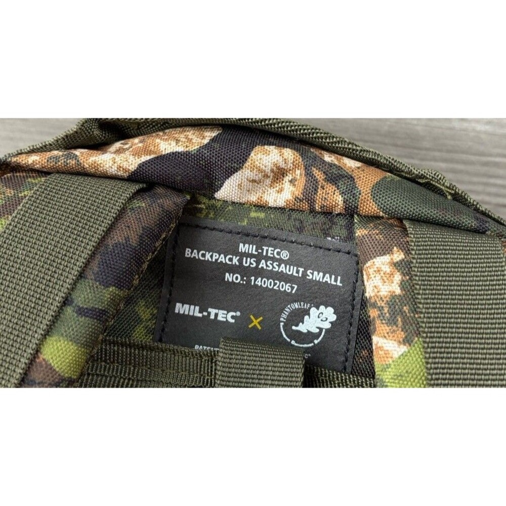 Mil-Tec US Assault Pack Backpack Phantomleaf WASP Small Camo Tactical NWT - Picture 8 of 9